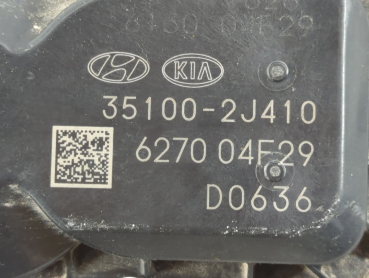 2022 Hyundai Kona Throttle Body P/N:35100-2J410 Fits Fits 2021 OEM Used Auto Parts - Oemusedautoparts1.com