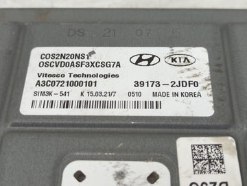 2022 Hyundai Kona PCM Engine Control Computer ECU ECM PCU OEM P/N:391732JDF0 Fits OEM Used Auto Parts