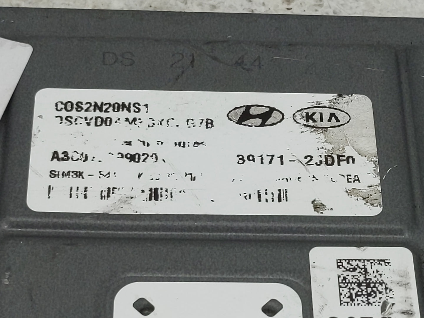 2022 Hyundai Kona PCM Engine Control Computer ECU ECM PCU OEM P/N:39171-2JDF0 Fits OEM Used Auto Parts - Oemusedautoparts1.c