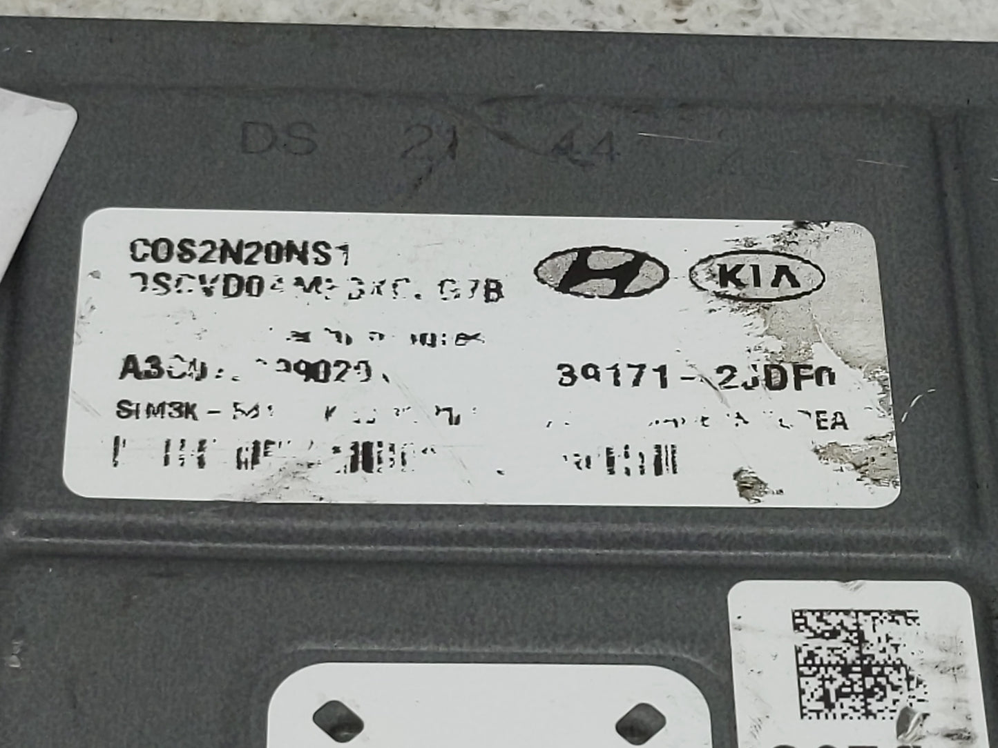 2022 Hyundai Kona PCM Engine Control Computer ECU ECM PCU OEM P/N:39171-2JDF0 Fits OEM Used Auto Parts - Oemusedautoparts1.c
