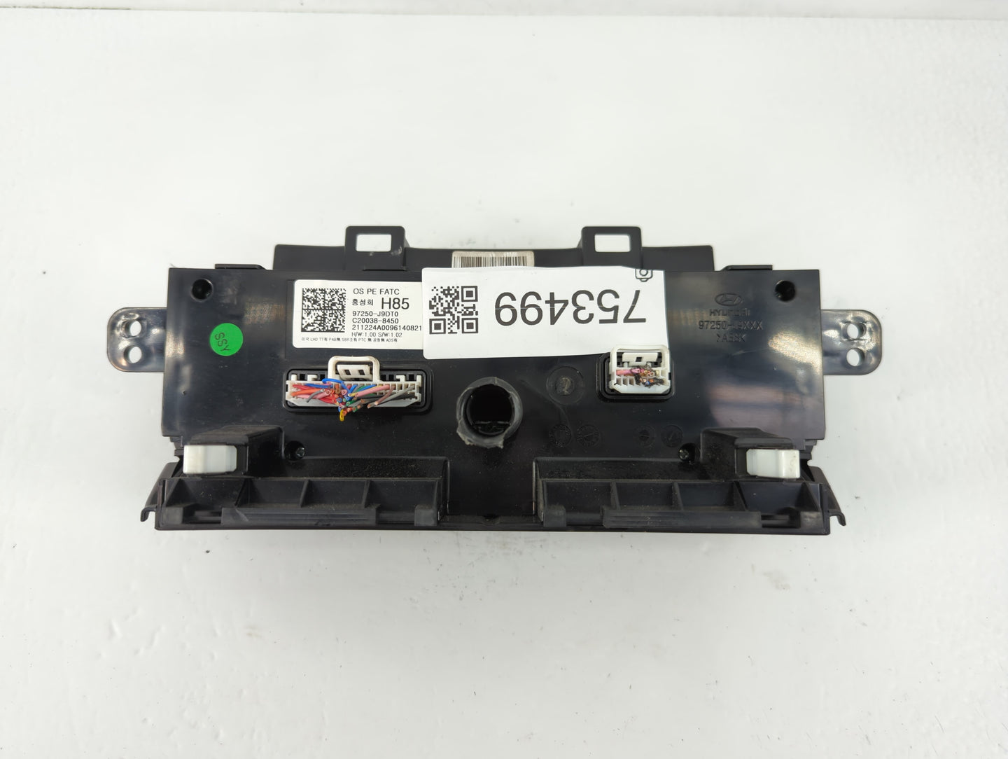 2022 Hyundai Kona Climate Control Module Temperature AC/Heater Replacement P/N:C20038-8450 97250-J9DT0 Fits OEM Used Auto Pa