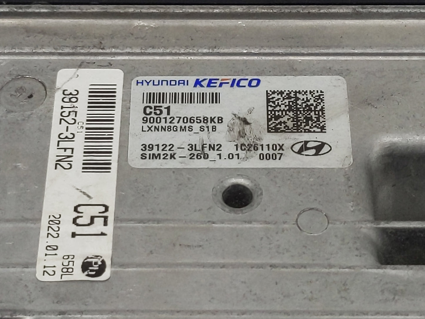 2020-2022 Hyundai Palisade PCM Engine Control Computer ECU ECM PCU OEM P/N:39152-3LFN2 39122-3LFN2 Fits Fits 2020 2021 2022 