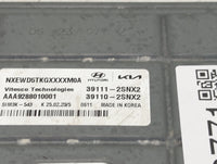 2022 Hyundai Santa Cruz PCM Engine Control Computer ECU ECM PCU OEM P/N:39110-2SNX2 39111-2SNX2 Fits OEM Used Auto Parts - O