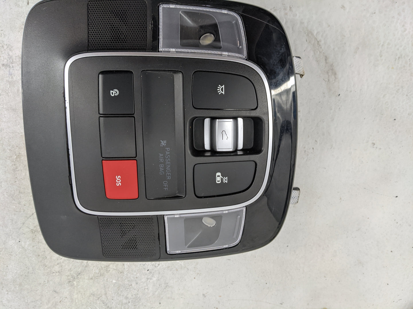 2022 Hyundai Santa Cruz Overhead Roof Console Black - Oemusedautoparts1.com