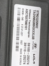 2022 Hyundai Santa Fe PCM Engine Control Computer ECU ECM PCU OEM P/N:39100-2S274 39110-2S274, STM2G25NH2, TADVN5GMH3XXXL5B 
