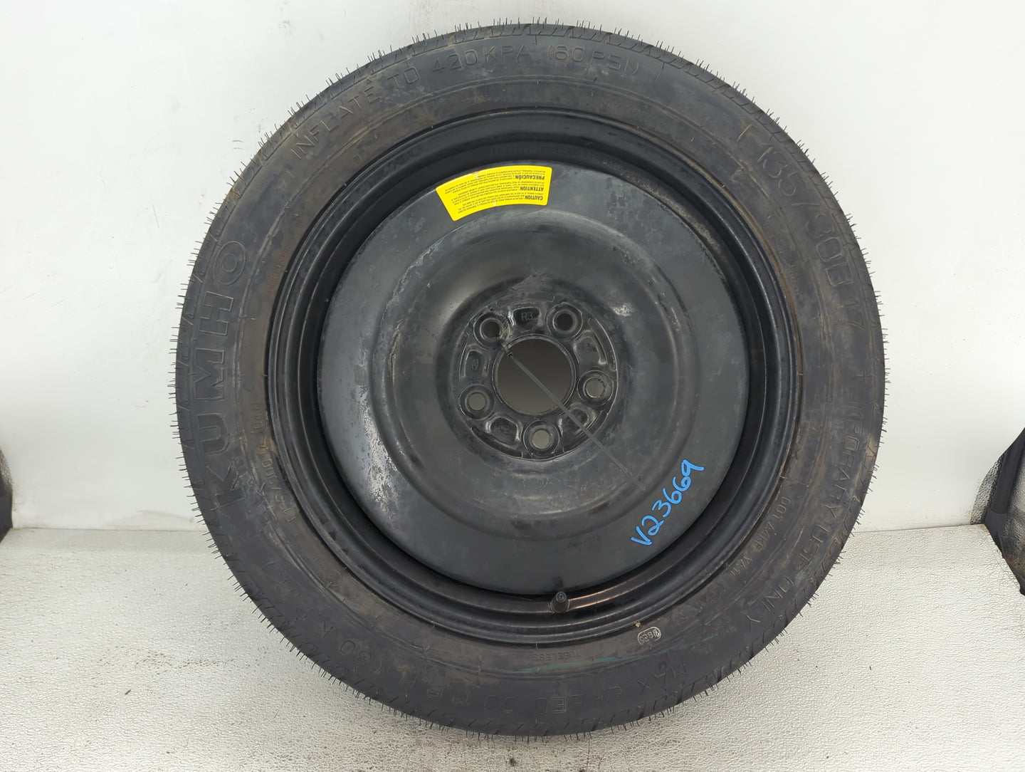 2022 Hyundai Santa Fe Spare Donut Tire Wheel Rim Oem - Oemusedautoparts1.com
