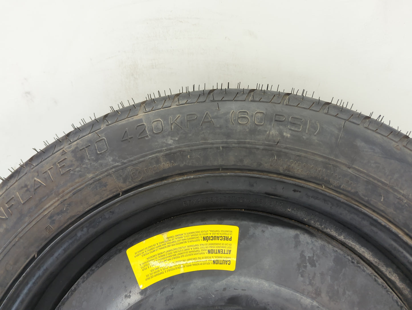 2022 Hyundai Santa Fe Spare Donut Tire Wheel Rim Oem - Oemusedautoparts1.com