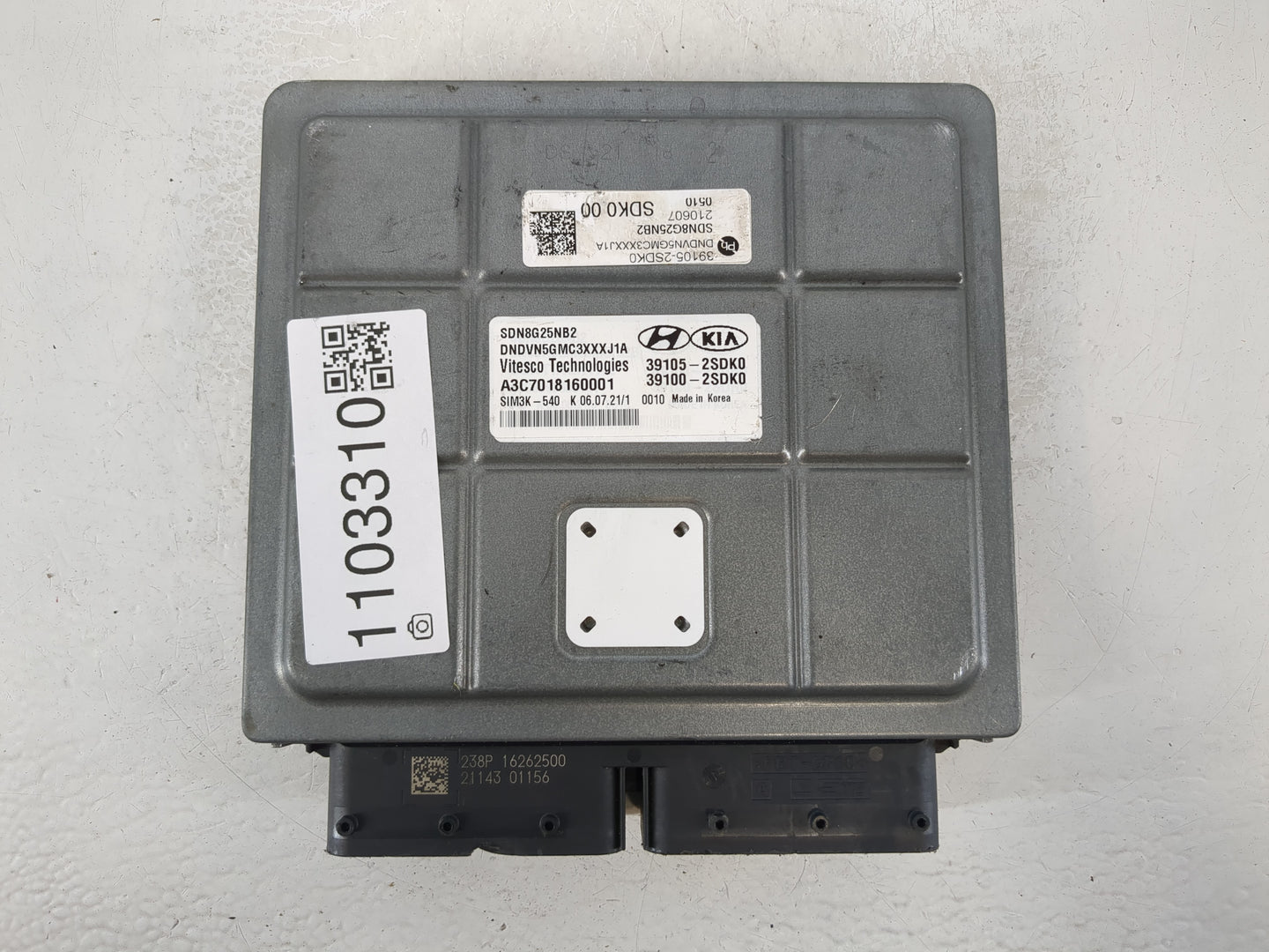 2022 Hyundai Sonata PCM Engine Control Computer ECU ECM PCU OEM P/N:39105-2SDK0 39100-2SDK0 Fits OEM Used Auto Parts - Oemus
