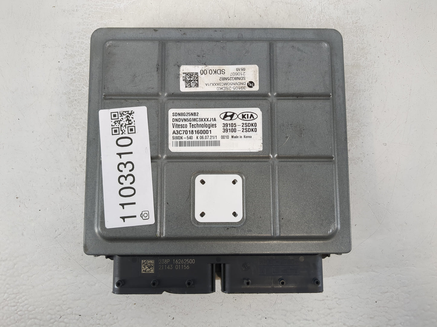 2022 Hyundai Sonata PCM Engine Control Computer ECU ECM PCU OEM P/N:39105-2SDK0 39100-2SDK0 Fits OEM Used Auto Parts - Oemus