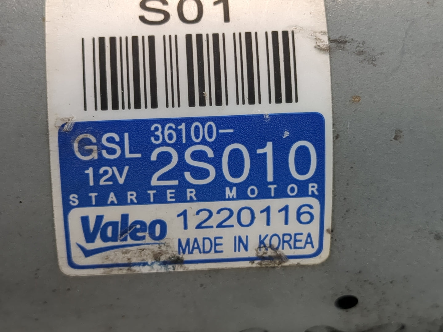 2020-2023 Hyundai Sonata Car Starter Motor Solenoid OEM P/N:1220116 36100-2S010 Fits Fits 2020 2021 2022 2023 OEM Used Auto 