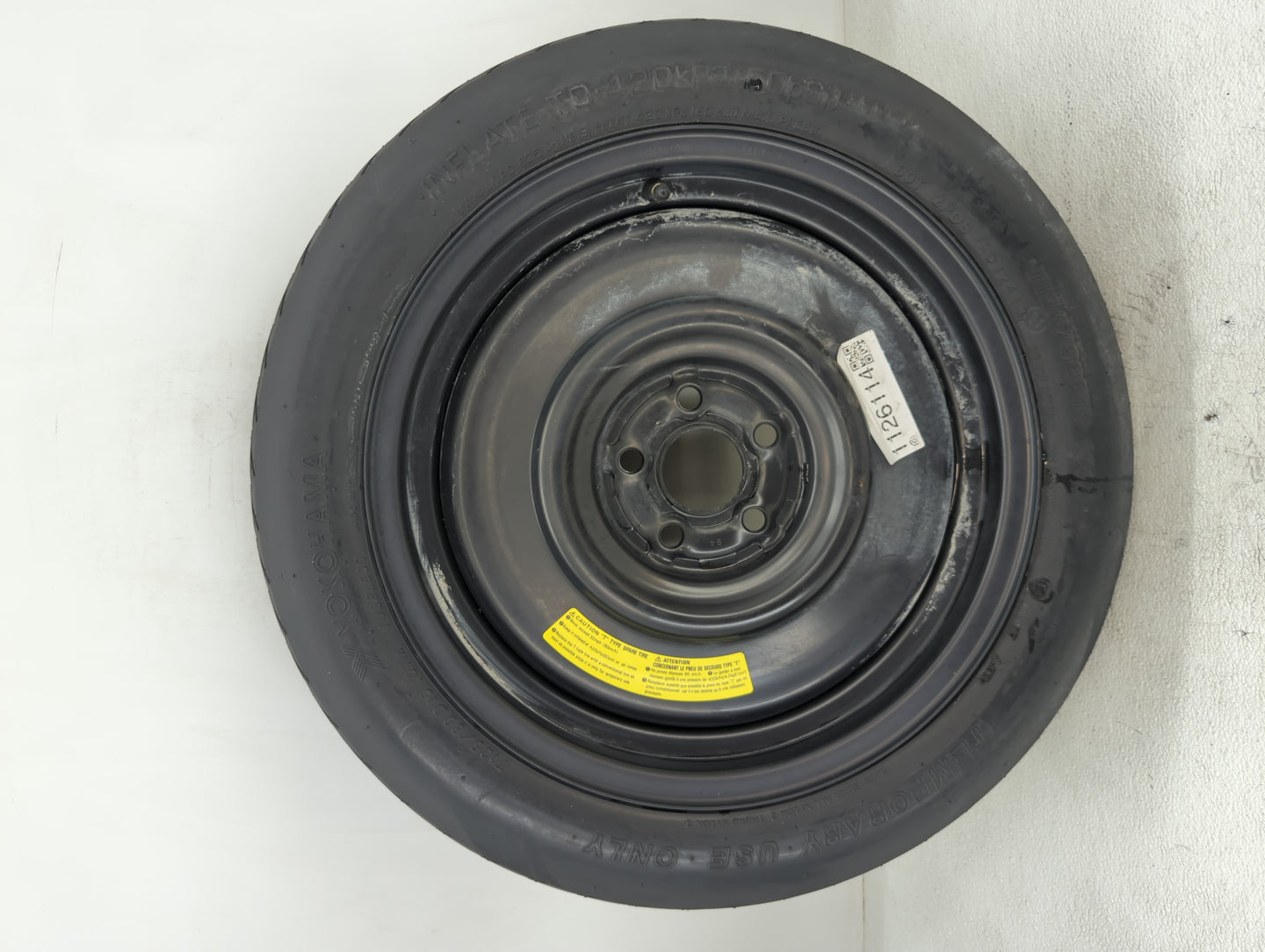 2015-2022 Hyundai Sonata Spare Donut Tire Wheel Rim Oem - Oemusedautoparts1.com