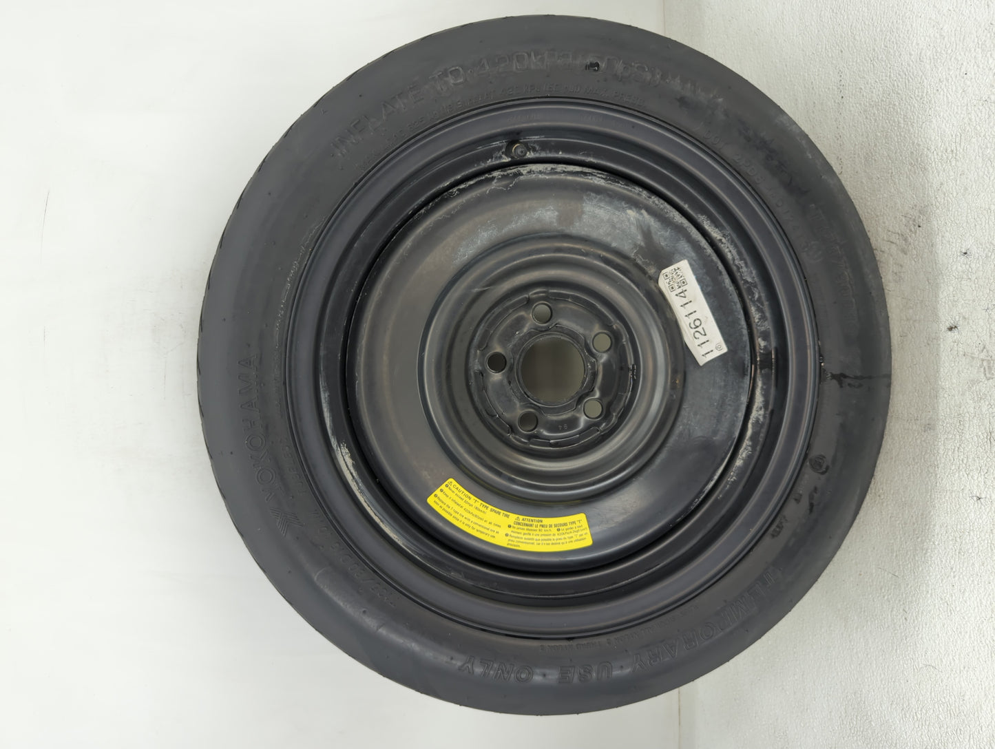 2015-2022 Hyundai Sonata Spare Donut Tire Wheel Rim Oem - Oemusedautoparts1.com