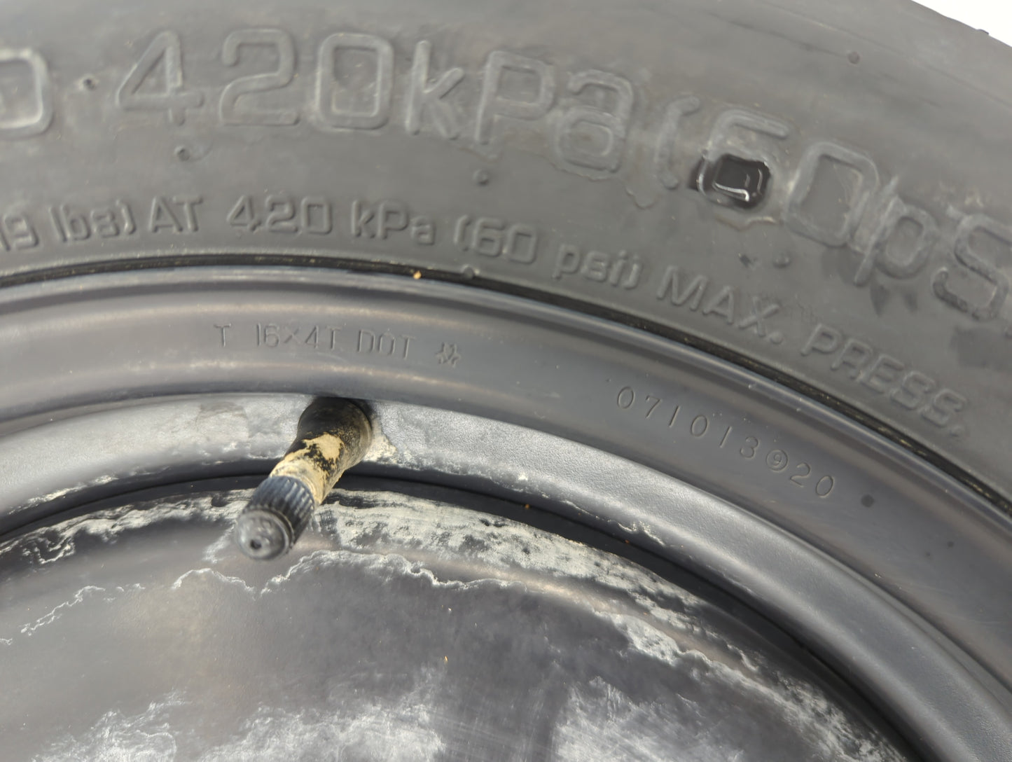 2015-2022 Hyundai Sonata Spare Donut Tire Wheel Rim Oem - Oemusedautoparts1.com