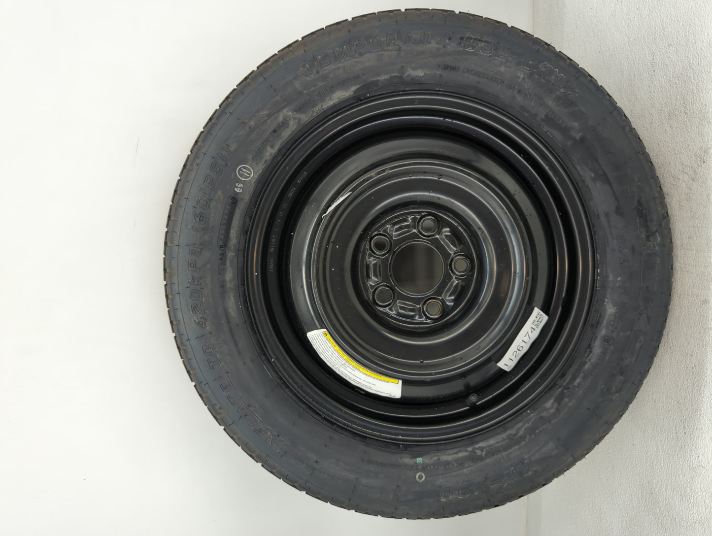 2015-2022 Hyundai Sonata Spare Donut Tire Wheel Rim Oem - Oemusedautoparts1.com