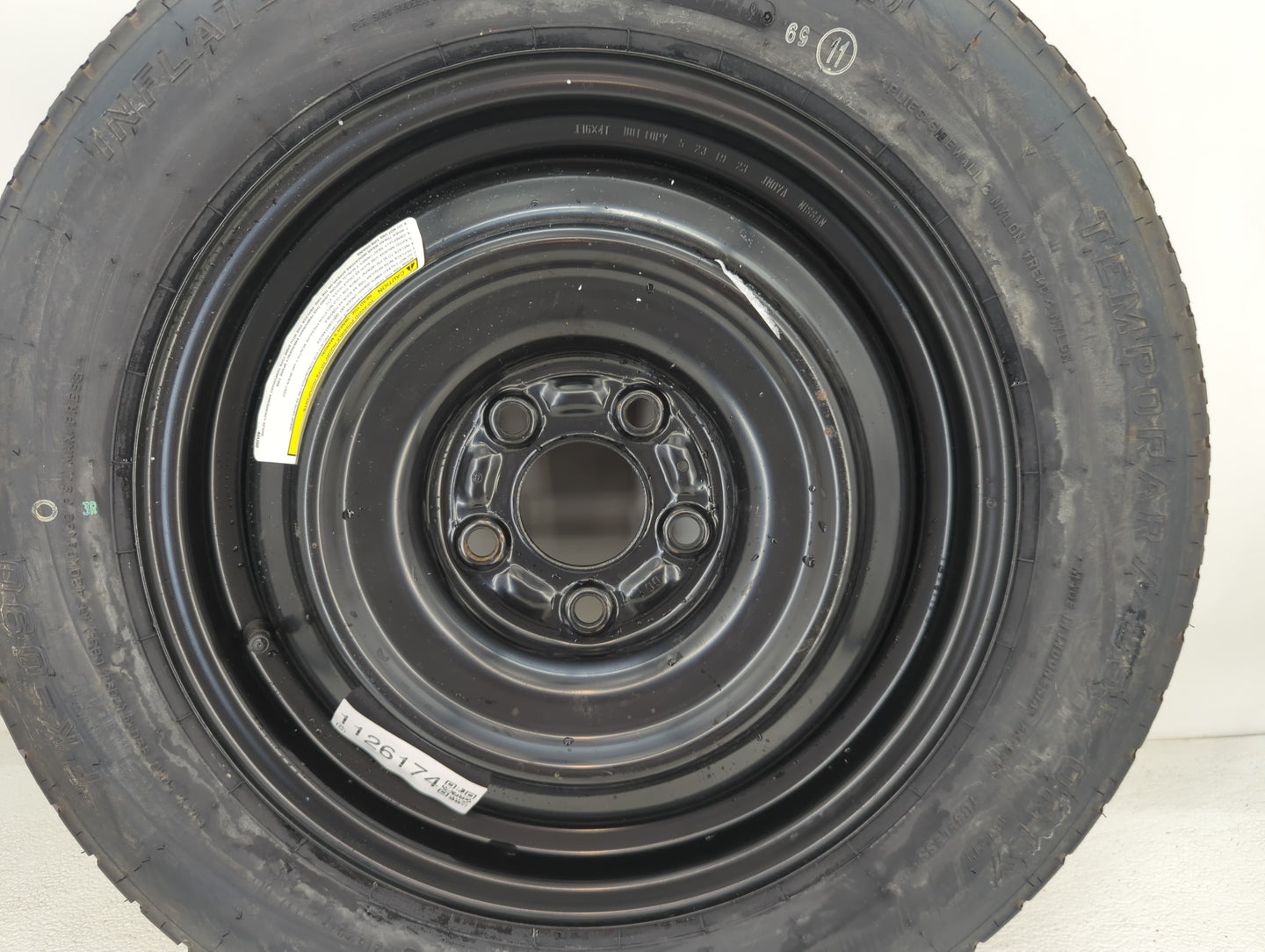 2015-2022 Hyundai Sonata Spare Donut Tire Wheel Rim Oem - Oemusedautoparts1.com