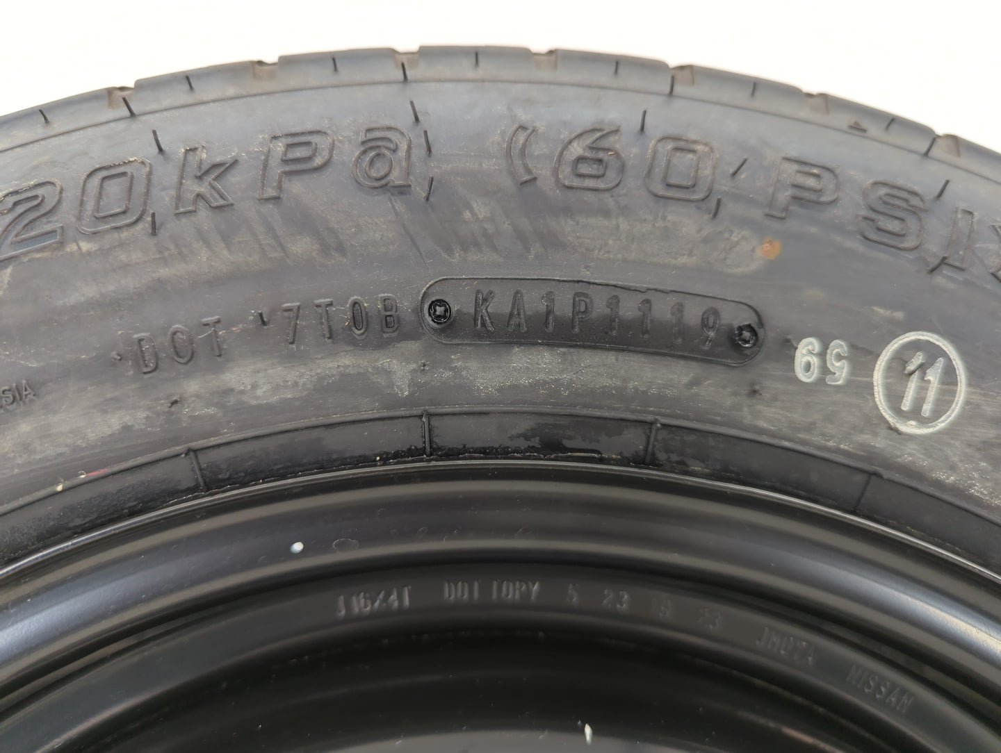 2015-2022 Hyundai Sonata Spare Donut Tire Wheel Rim Oem - Oemusedautoparts1.com