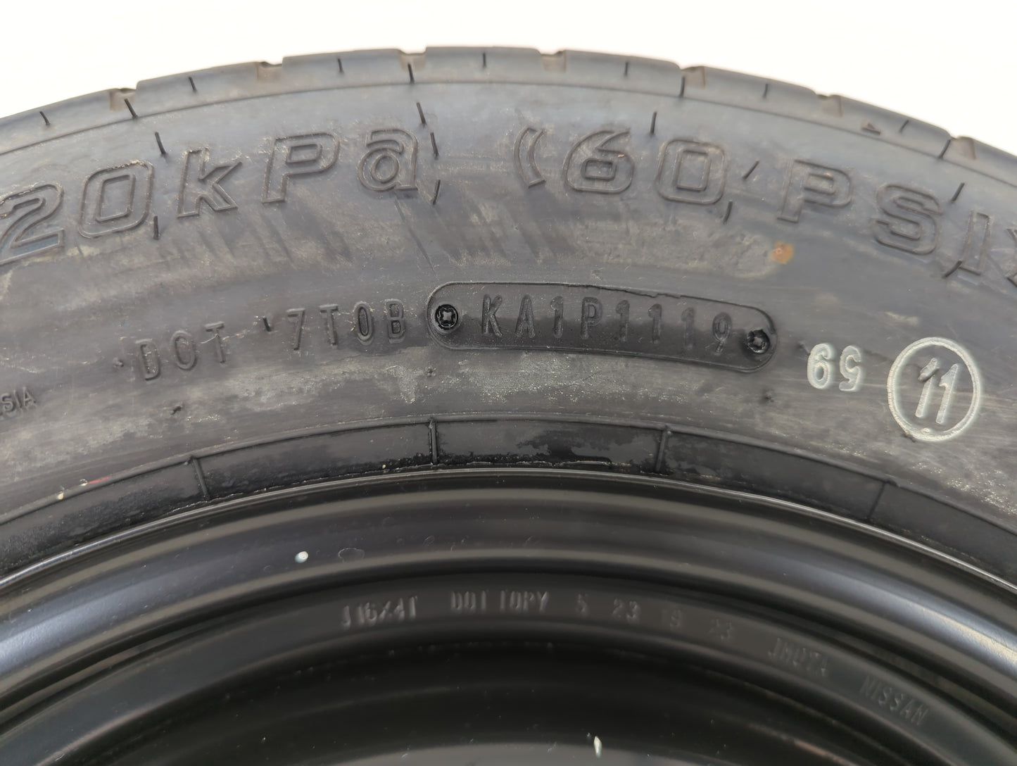 2015-2022 Hyundai Sonata Spare Donut Tire Wheel Rim Oem - Oemusedautoparts1.com