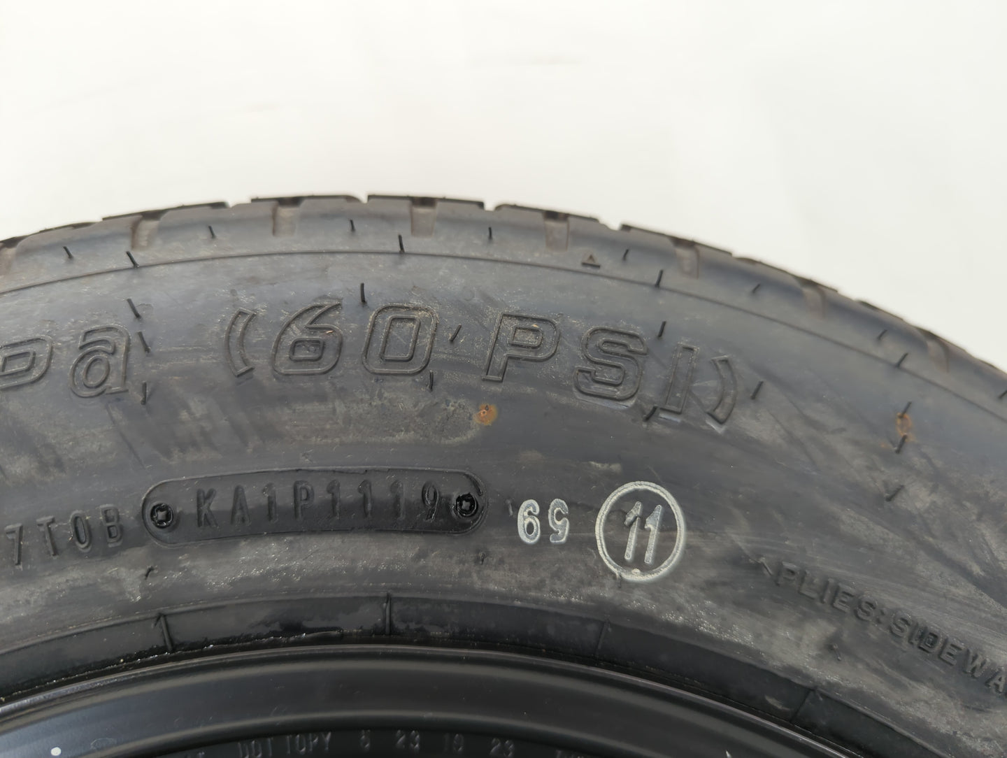 2015-2022 Hyundai Sonata Spare Donut Tire Wheel Rim Oem - Oemusedautoparts1.com