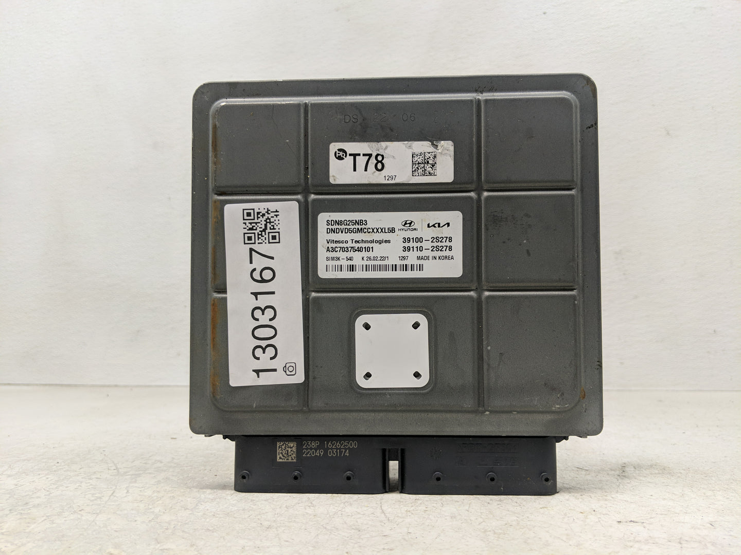 2022 Hyundai Sonata PCM Engine Control Computer ECU ECM PCU OEM P/N:39110-2S278 39100-2S278 Fits OEM Used Auto Parts - Oemus