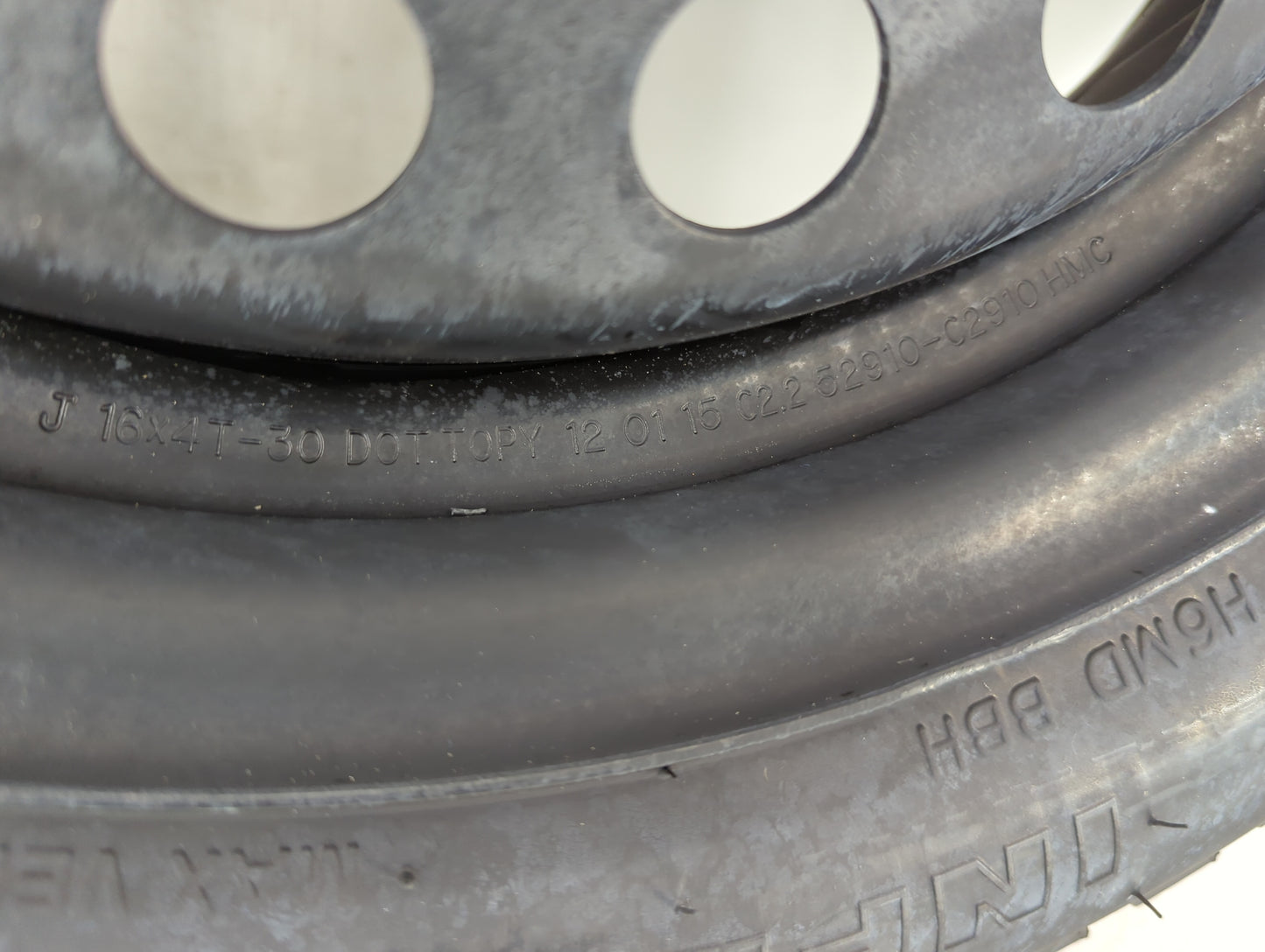 2015-2022 Hyundai Sonata Spare Donut Tire Wheel Rim Oem - Oemusedautoparts1.com