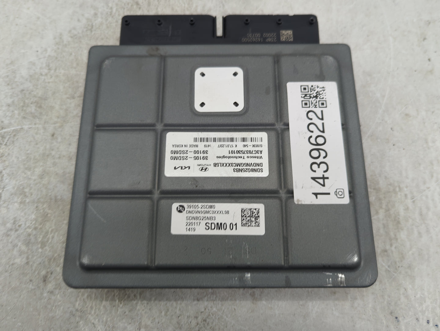 2022 Hyundai Sonata PCM Engine Control Computer ECU ECM PCU OEM P/N:39105-2SDM0 39100-2SDM0, SDN8G25NB3, DNDVN5GMC3XXXL5B Fi