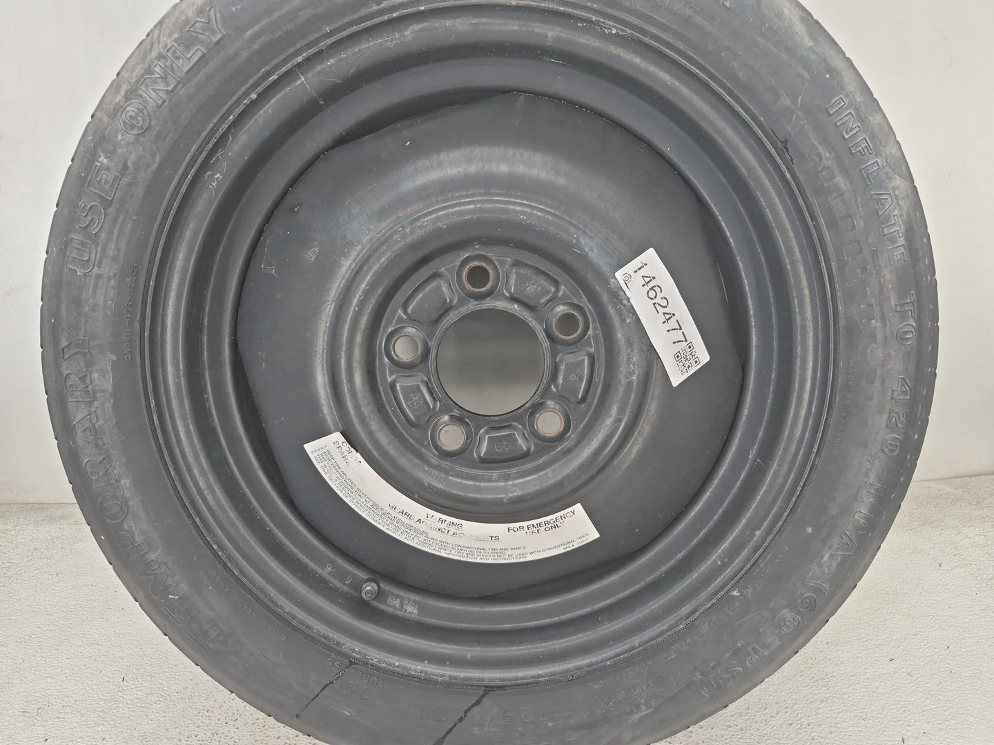 2015-2022 Hyundai Sonata Spare Donut Tire Wheel Rim Oem 1462477 - Oemusedautoparts1.com
