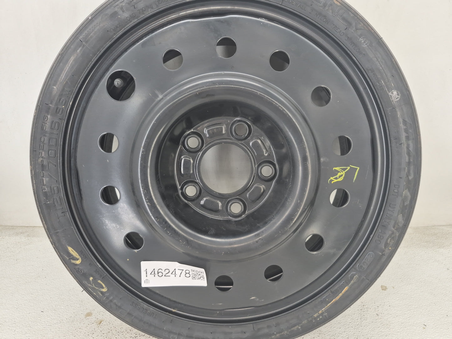 2015-2022 Hyundai Sonata Spare Donut Tire Wheel Rim Oem 1462478 - Oemusedautoparts1.com