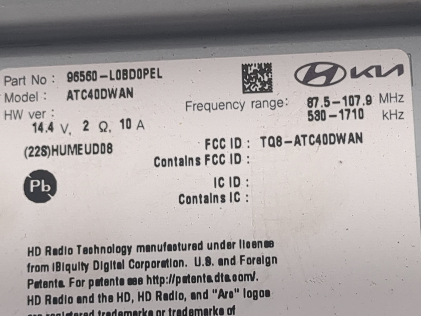 2022 Hyundai Sonata Information Display Screen - Oemusedautoparts1.com
