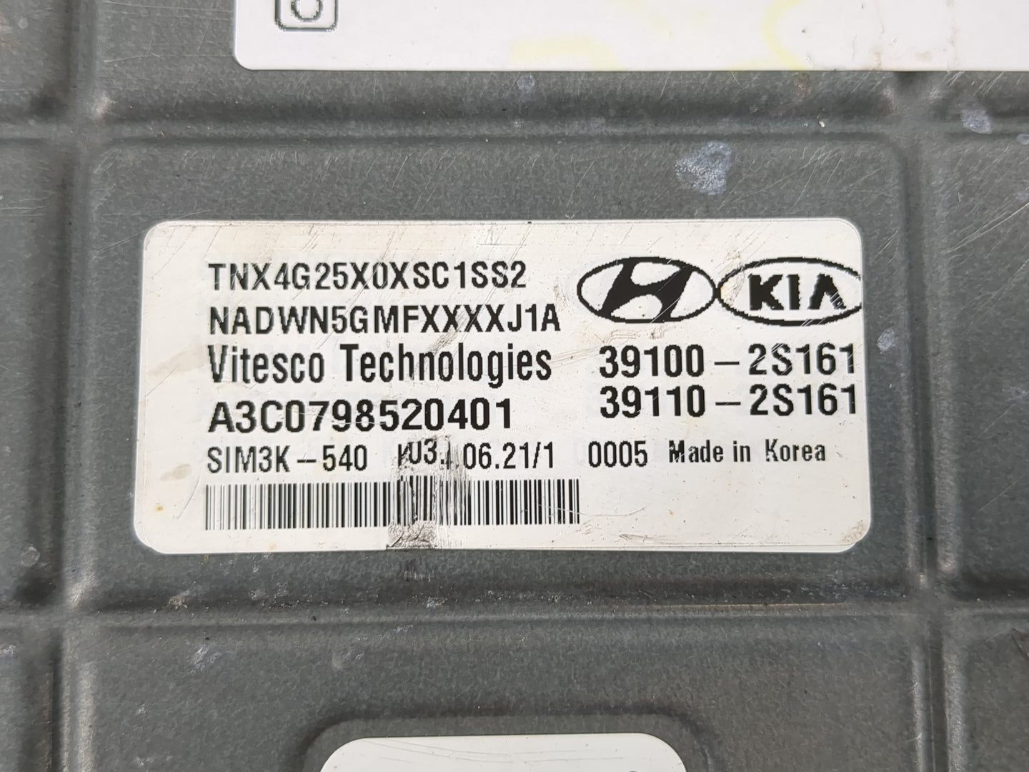 2022 Hyundai Tucson PCM Engine Control Computer ECU ECM PCU OEM P/N:39100-2S161 Fits OEM Used Auto Parts - Oemusedautoparts1