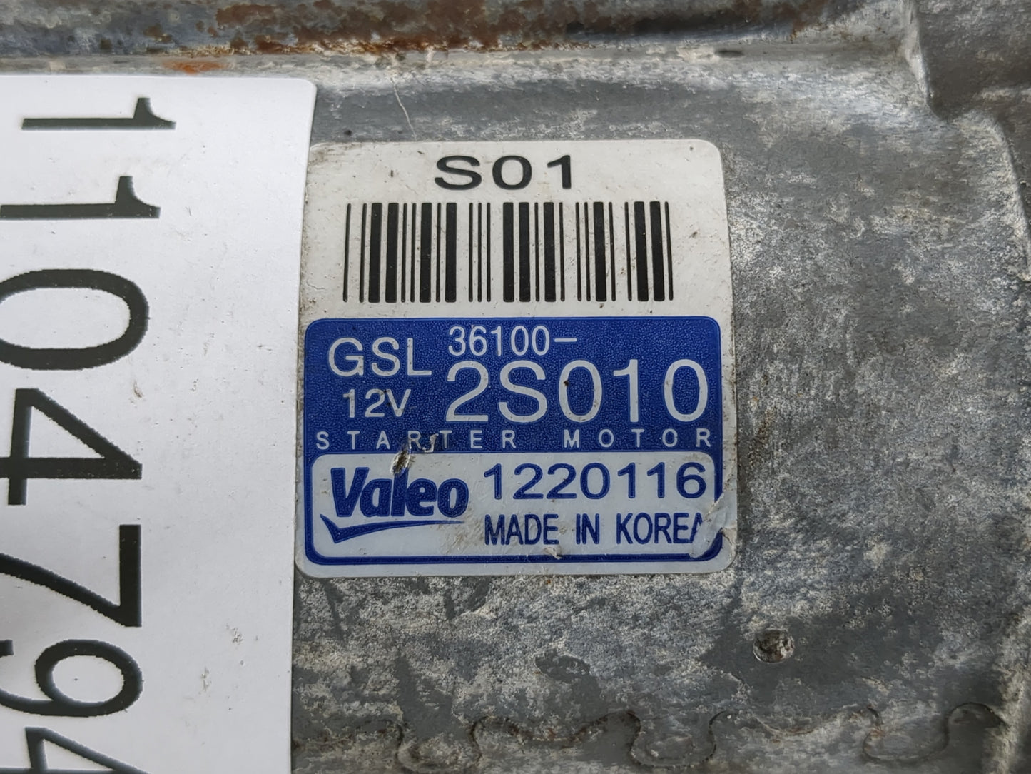 2022 Hyundai Tucson Car Starter Motor Solenoid OEM P/N:36100-2S010 Fits Fits 2020 2021 2023 OEM Used Auto Parts - Oemusedaut