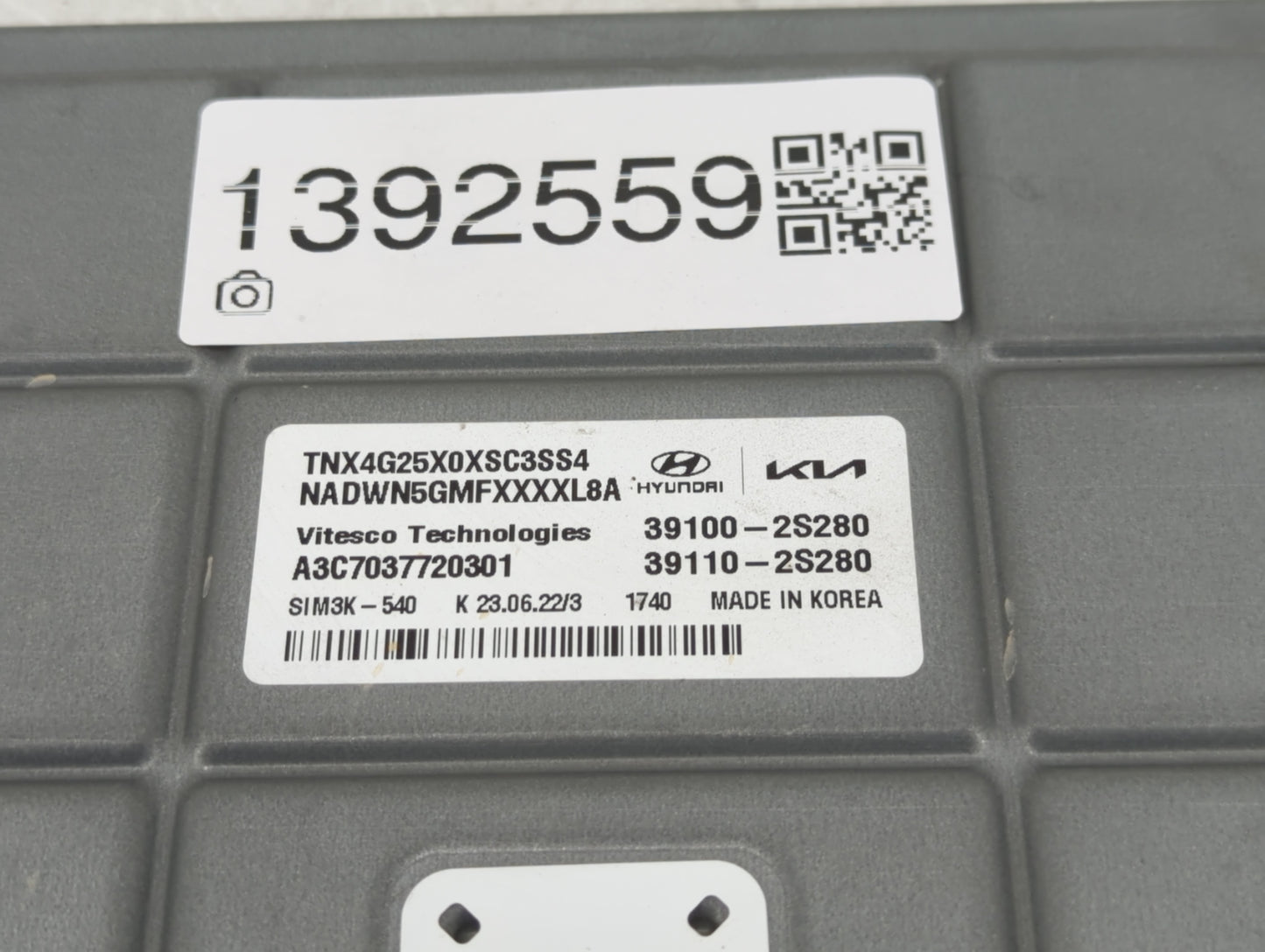 2022 Hyundai Tucson PCM Engine Control Computer ECU ECM PCU OEM P/N:39110-2S280 39100-2S280 Fits OEM Used Auto Parts - Oemus