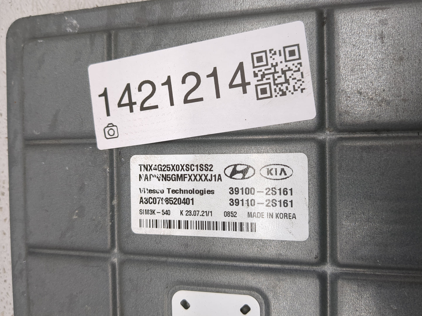 2022 Hyundai Tucson PCM Engine Control Computer ECU ECM PCU OEM P/N:39110-2S161 Fits OEM Used Auto Parts - Oemusedautoparts1