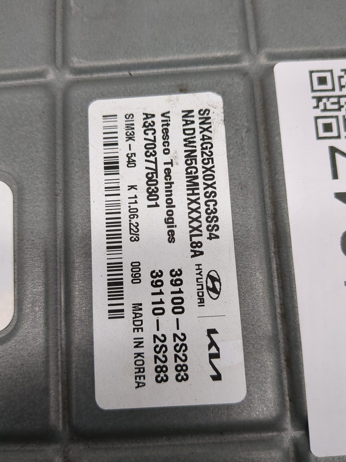 2022 Hyundai Tucson PCM Engine Control Computer ECU ECM PCU OEM P/N:39110-2S283 39100-2S283 OEM Used Auto Parts - Oemusedaut