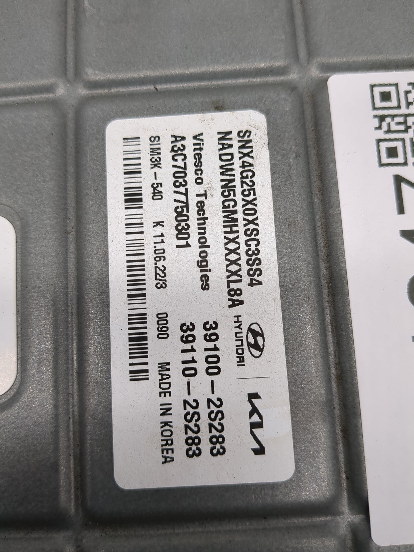 2022 Hyundai Tucson PCM Engine Control Computer ECU ECM PCU OEM P/N:39110-2S283 39100-2S283 Fits OEM Used Auto Parts - Oemus