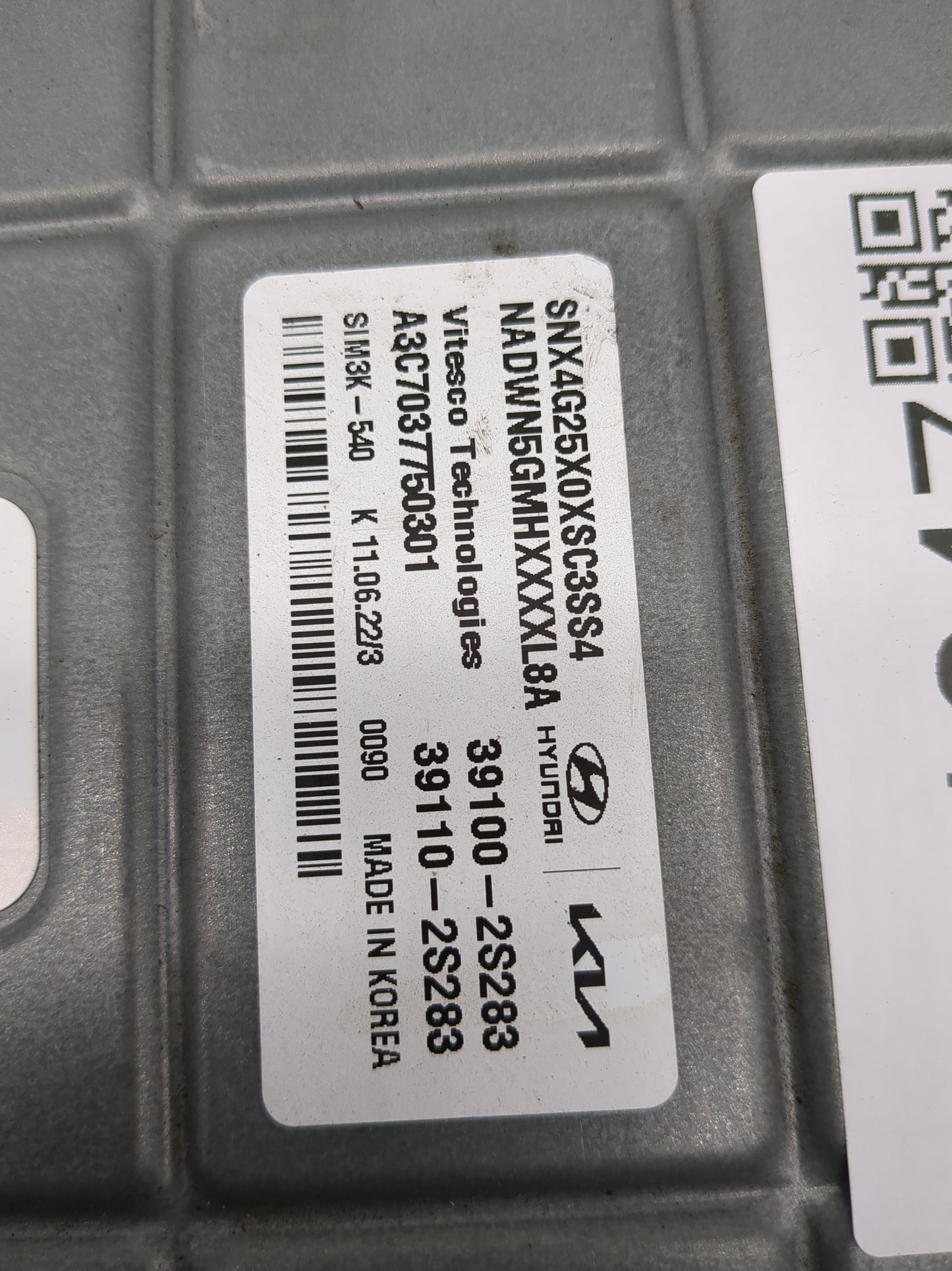 2022 Hyundai Tucson PCM Engine Control Computer ECU ECM PCU OEM P/N:39110-2S283 39100-2S283 Fits OEM Used Auto Parts - Oemus