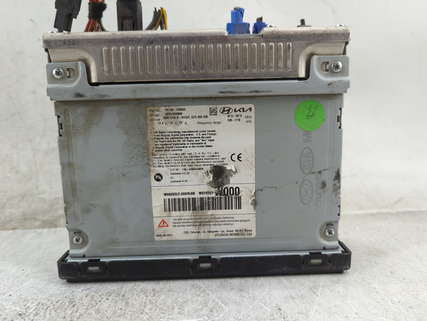 2022 Hyundai Tucson Radio AM FM Cd Player Receiver Replacement P/N:96160-CW000 ADB10GWAN, TQ8-ADB40GWAN Fits OEM Used Auto P