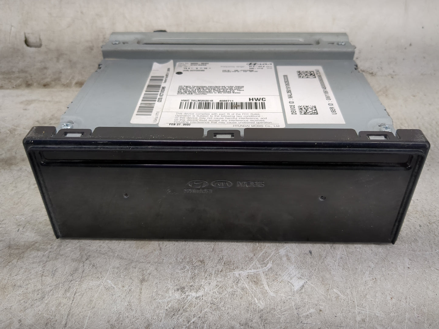 2022 Hyundai Tucson Radio AM FM Cd Player Receiver Replacement P/N:96560-N9450 Fits OEM Used Auto Parts - Oemusedautoparts1.
