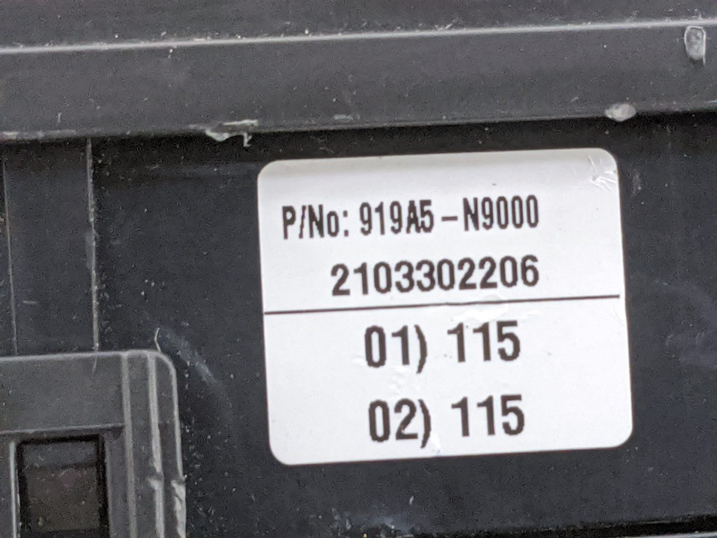 2022 Hyundai Tucson Fusebox Fuse Box Panel Relay Module P/N:919A5-N9000 2103302206 Fits OEM Used Auto Parts - Oemusedautopar