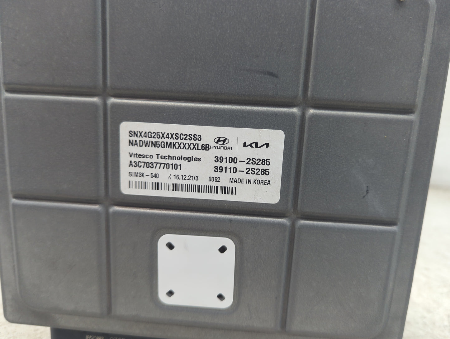 2022 Hyundai Tucson PCM Engine Control Computer ECU ECM PCU OEM P/N:39100-2S285 39110-2S285, A3C7037770101, SNX4G25X4XSC2SS3