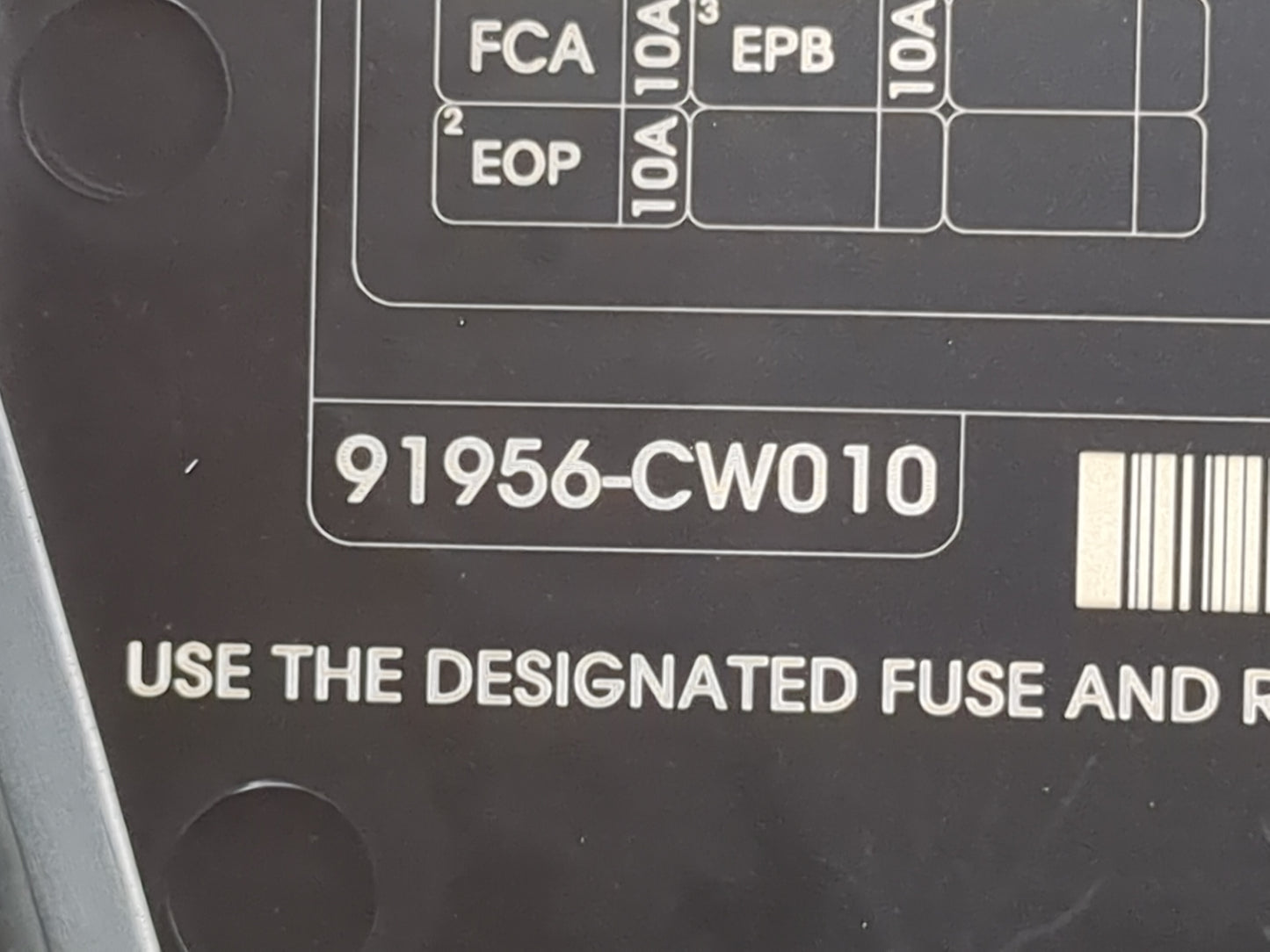 2022 Hyundai Tucson Fusebox Fuse Box Panel Relay Module P/N:18980-10003 91956-CW010 Fits OEM Used Auto Parts - Oemusedautopa