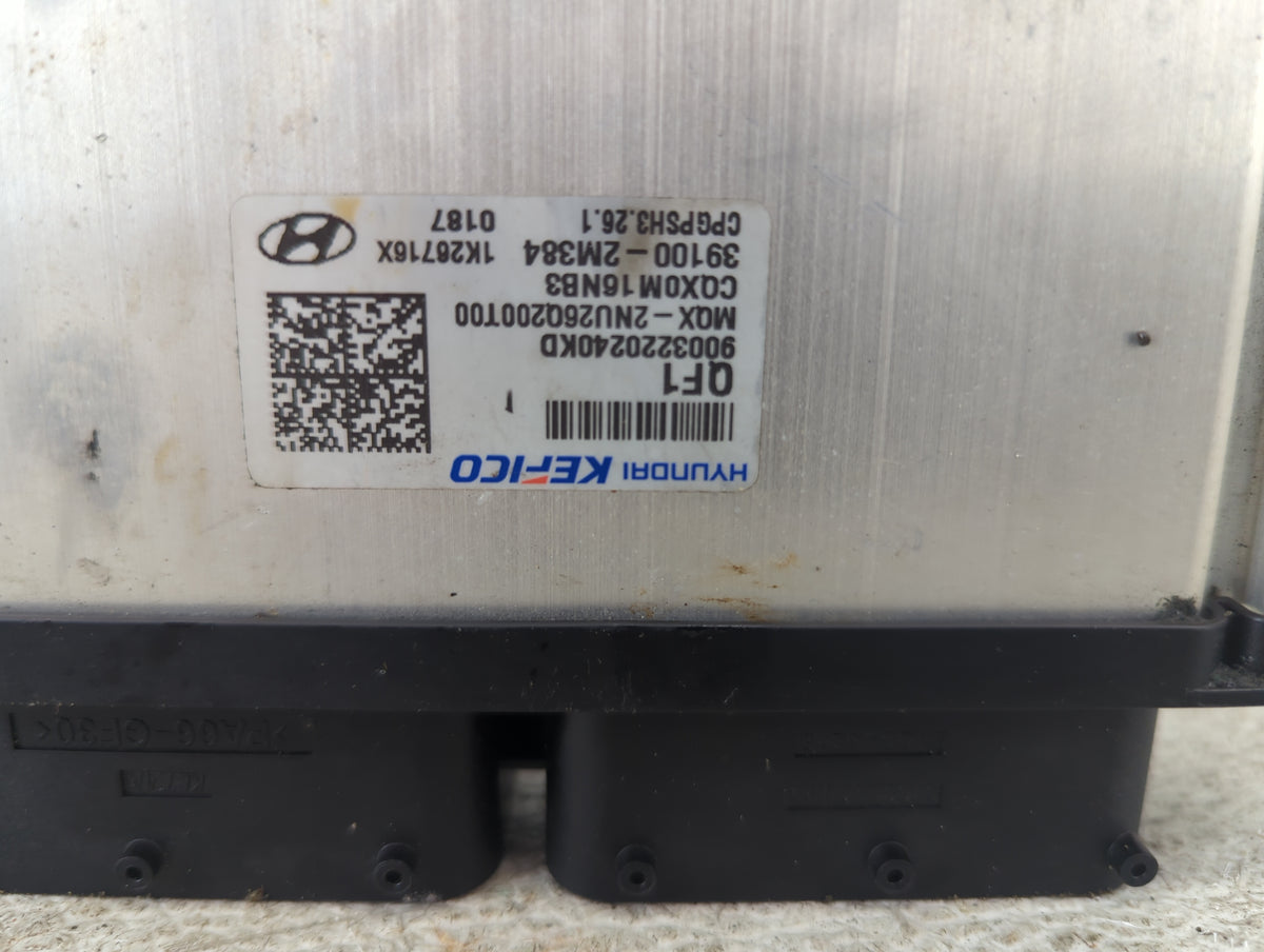 2022 Hyundai Venue PCM Engine Control Computer ECU ECM PCU OEM P/N:39100-2M384 9003220240KD, MQX-2NU26Q200T00, CQX0M16NB3 Fi