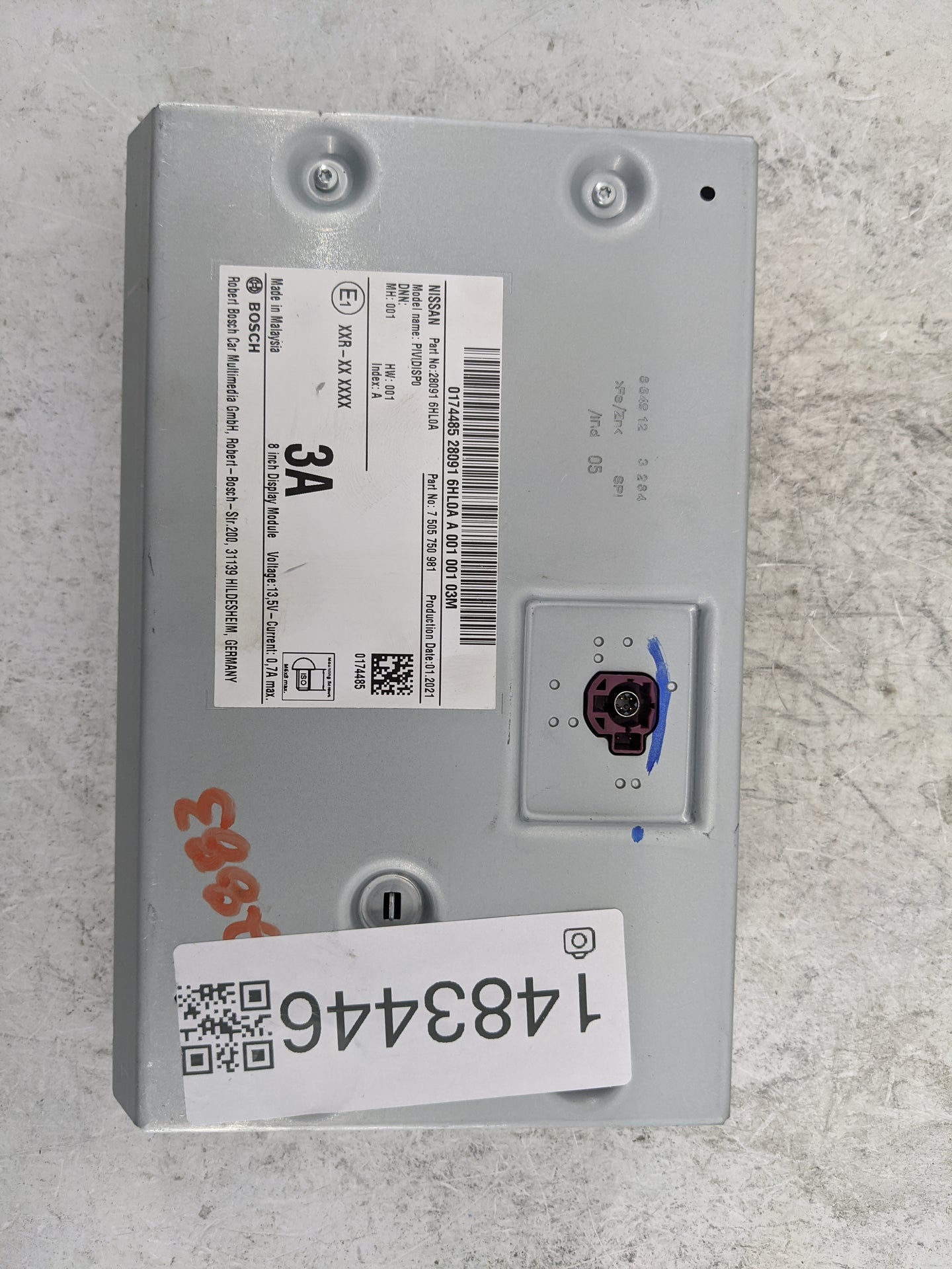 2022 Infiniti Q50 Information Display Screen - Oemusedautoparts1.com