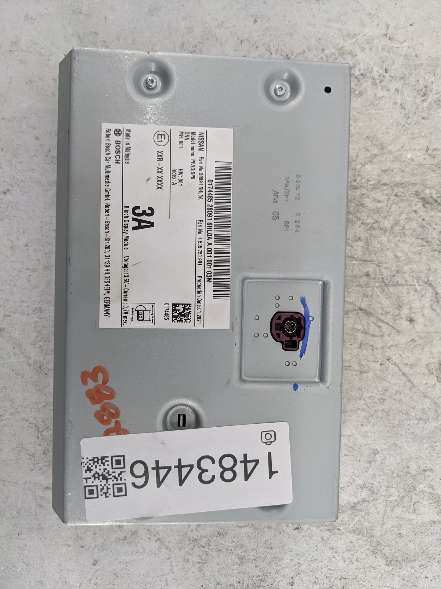 2022 Infiniti Q50 Information Display Screen - Oemusedautoparts1.com