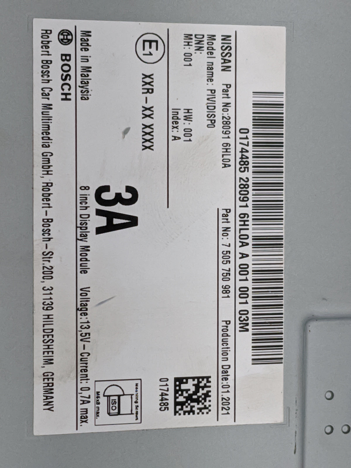 2022 Infiniti Q50 Information Radio Display Screen - Oemusedautoparts1.com