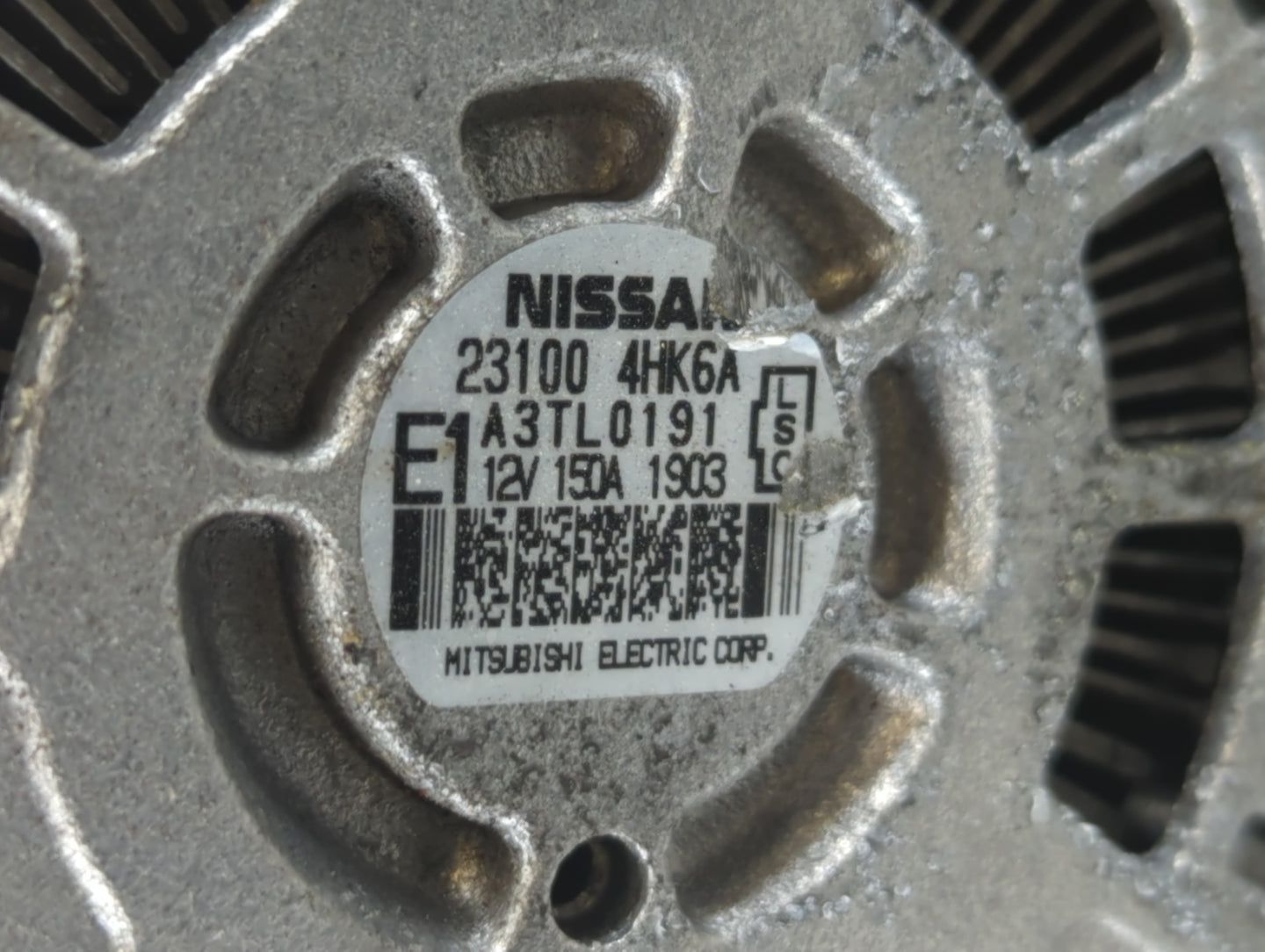 2016-2020 Infiniti Q50 Alternator Replacement Generator Charging Assembly Engine OEM P/N:A3TL0191 23100 4HK6A Fits OEM Used 