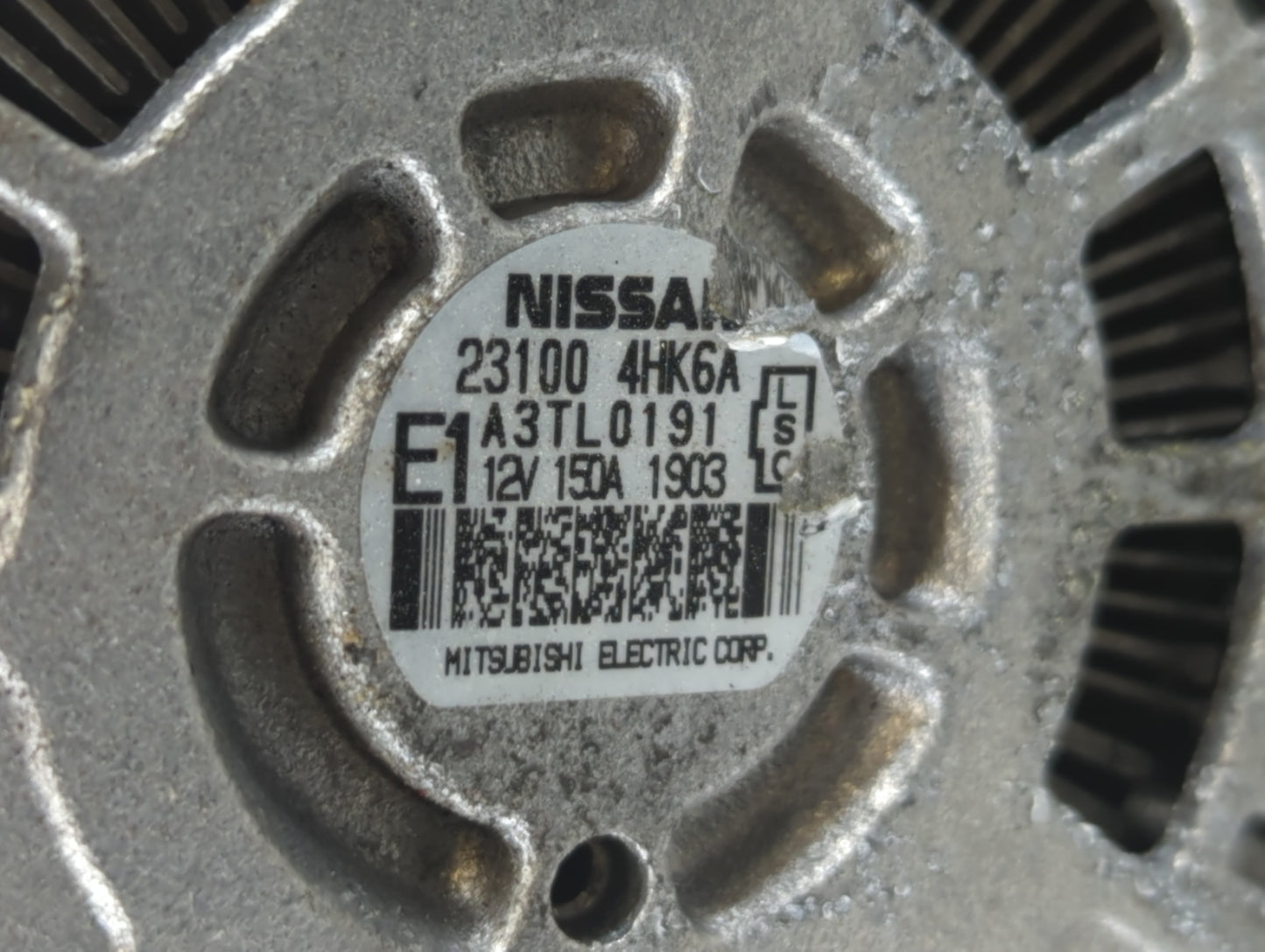 2016-2020 Infiniti Q50 Alternator Replacement Generator Charging Assembly Engine OEM P/N:A3TL0191 23100 4HK6A Fits OEM Used 