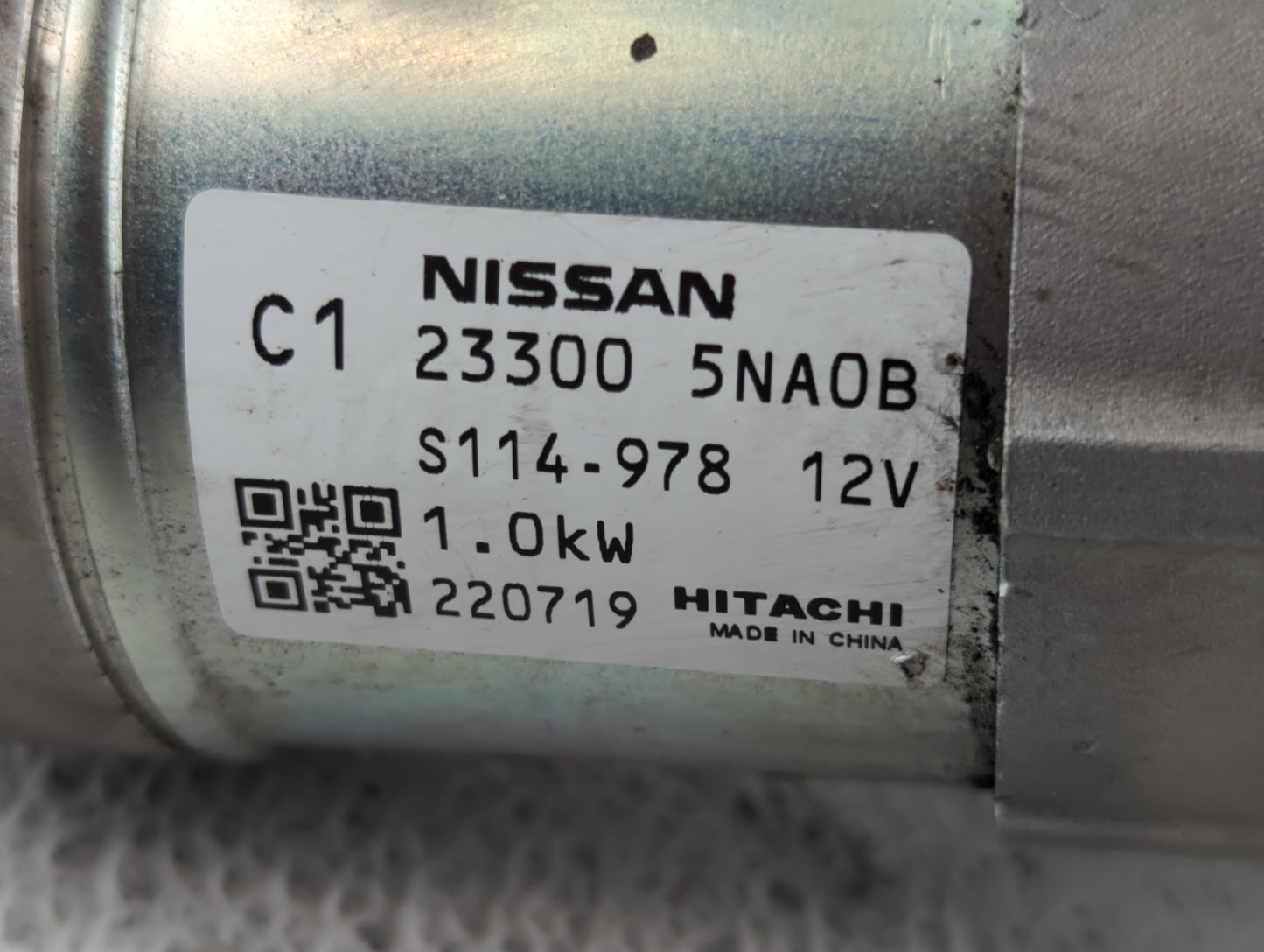 2019-2020 Infiniti Qx50 Car Starter Motor Solenoid OEM P/N:23300 5NA0B Fits Fits 2019 2020 2021 2022 OEM Used Auto Parts - O