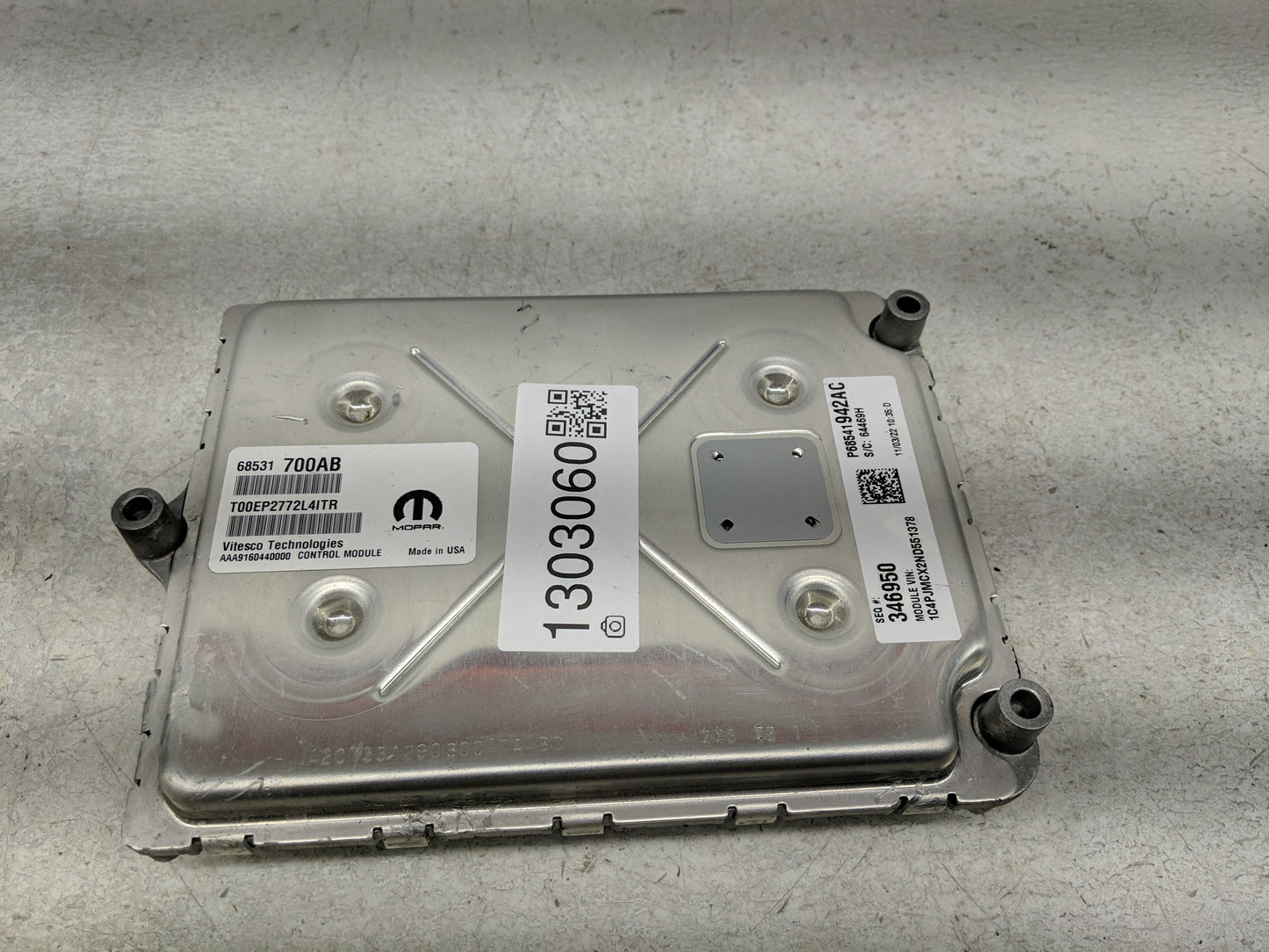 2022 Jeep Cherokee PCM Engine Control Computer ECU ECM PCU OEM P/N:68531700AB Fits OEM Used Auto Parts - Oemusedautoparts1.c