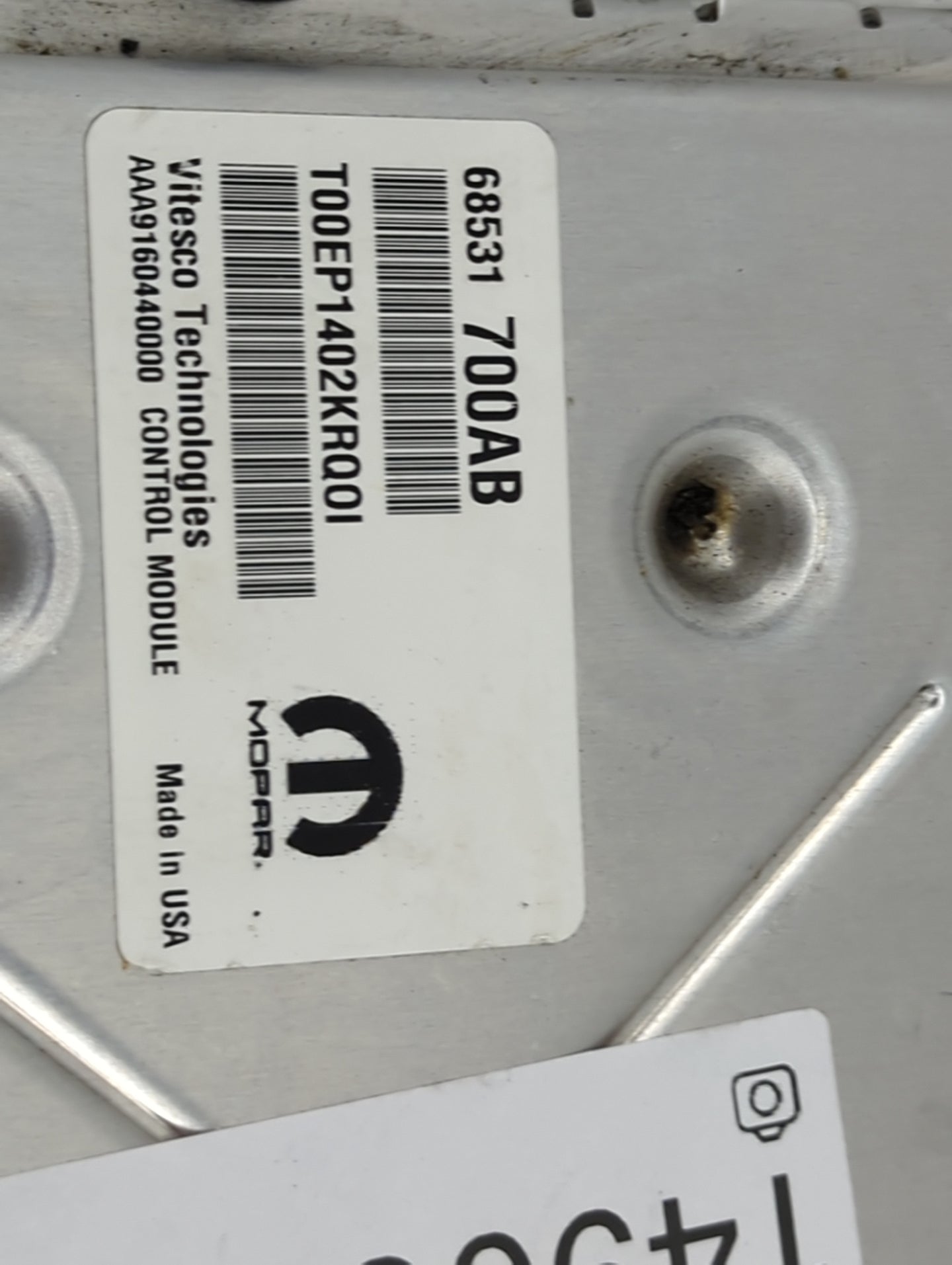 2022 Jeep Cherokee PCM Engine Control Computer ECU ECM PCU OEM P/N:68531700AB T00EP1402KR001, AAA916044000, P68541938AC Fits