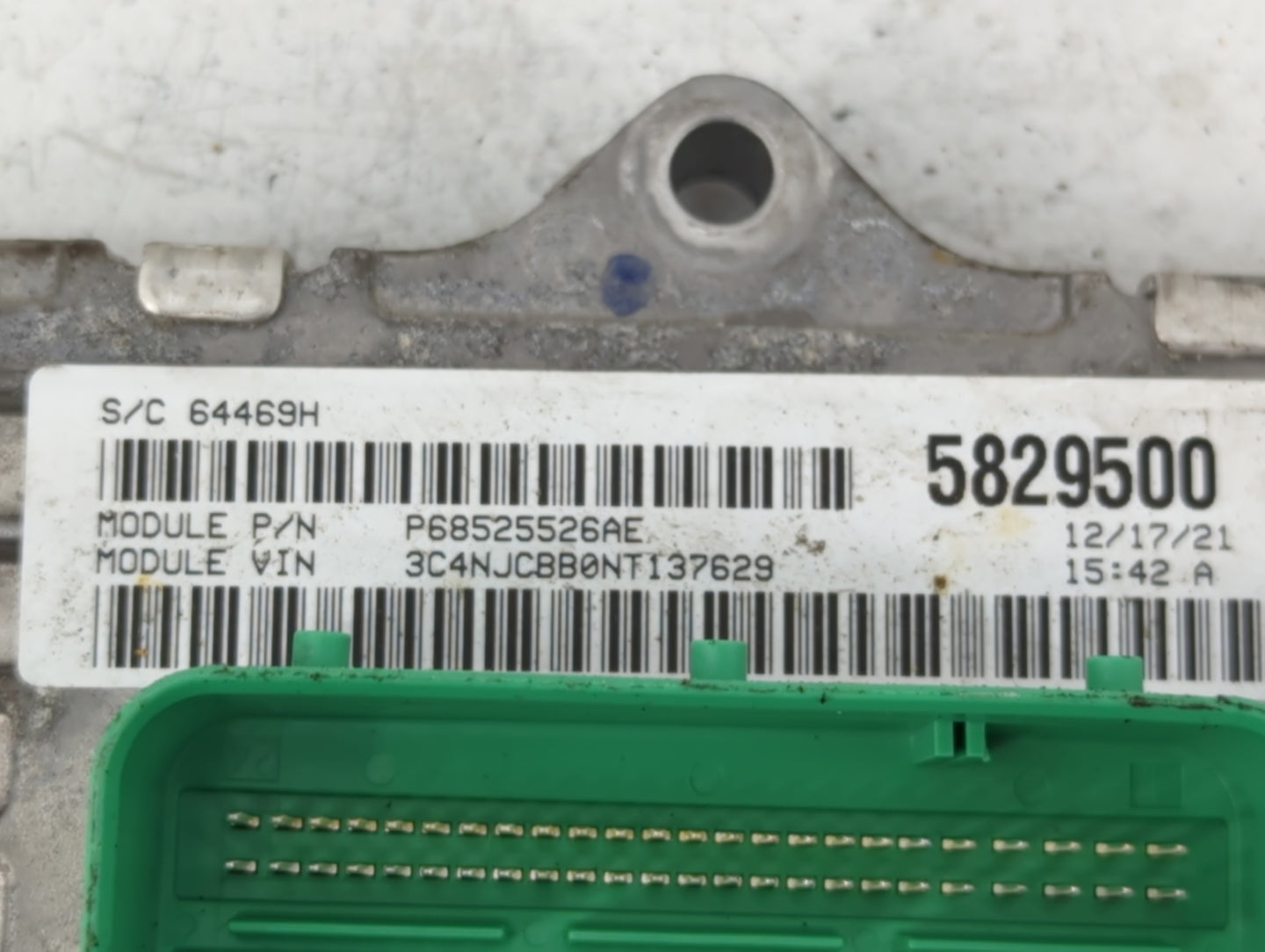 2022 Jeep Compass PCM Engine Control Computer ECU ECM PCU OEM P/N:68493700AA Fits OEM Used Auto Parts - Oemusedautoparts1.co